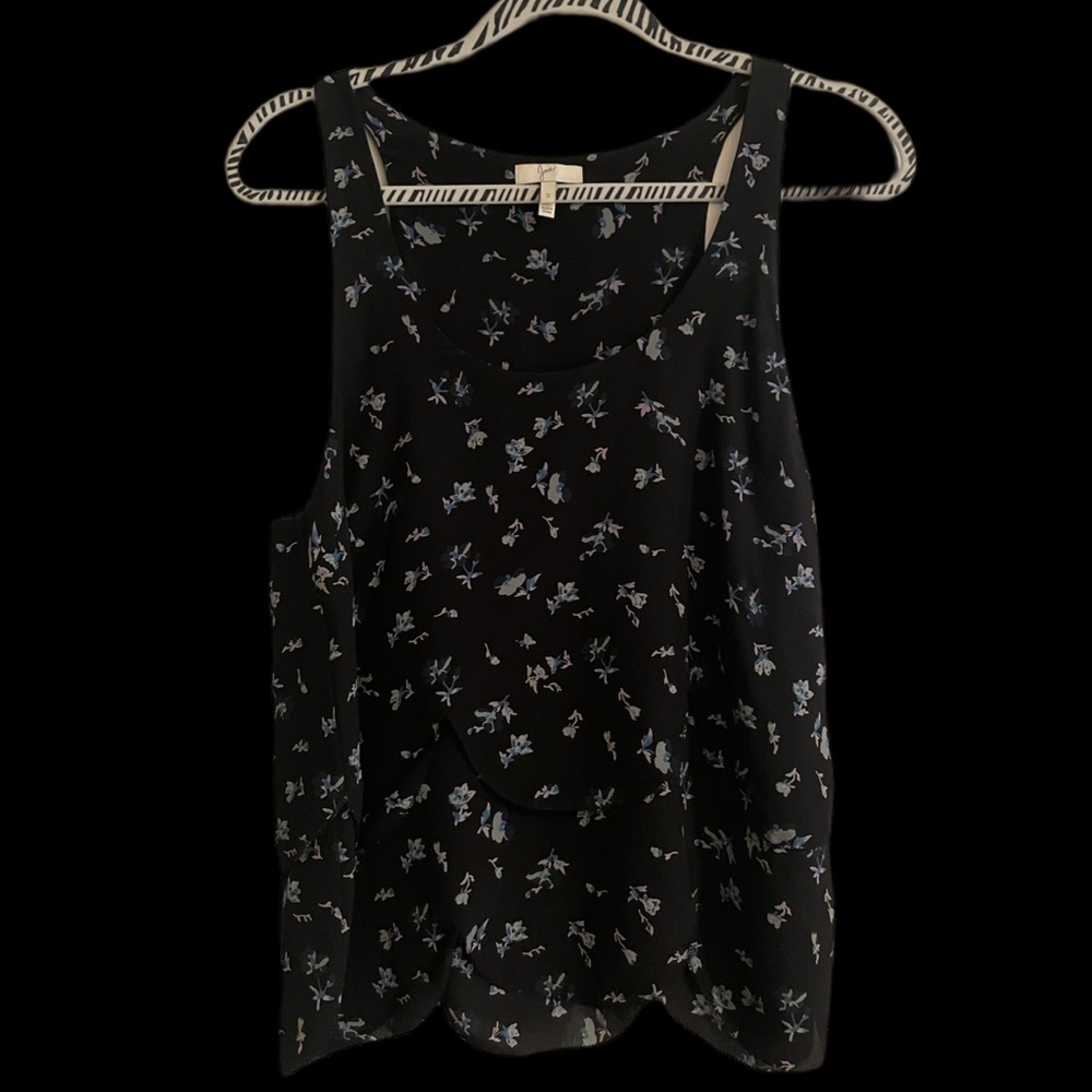 Joie small silk tank with delicate flowers
